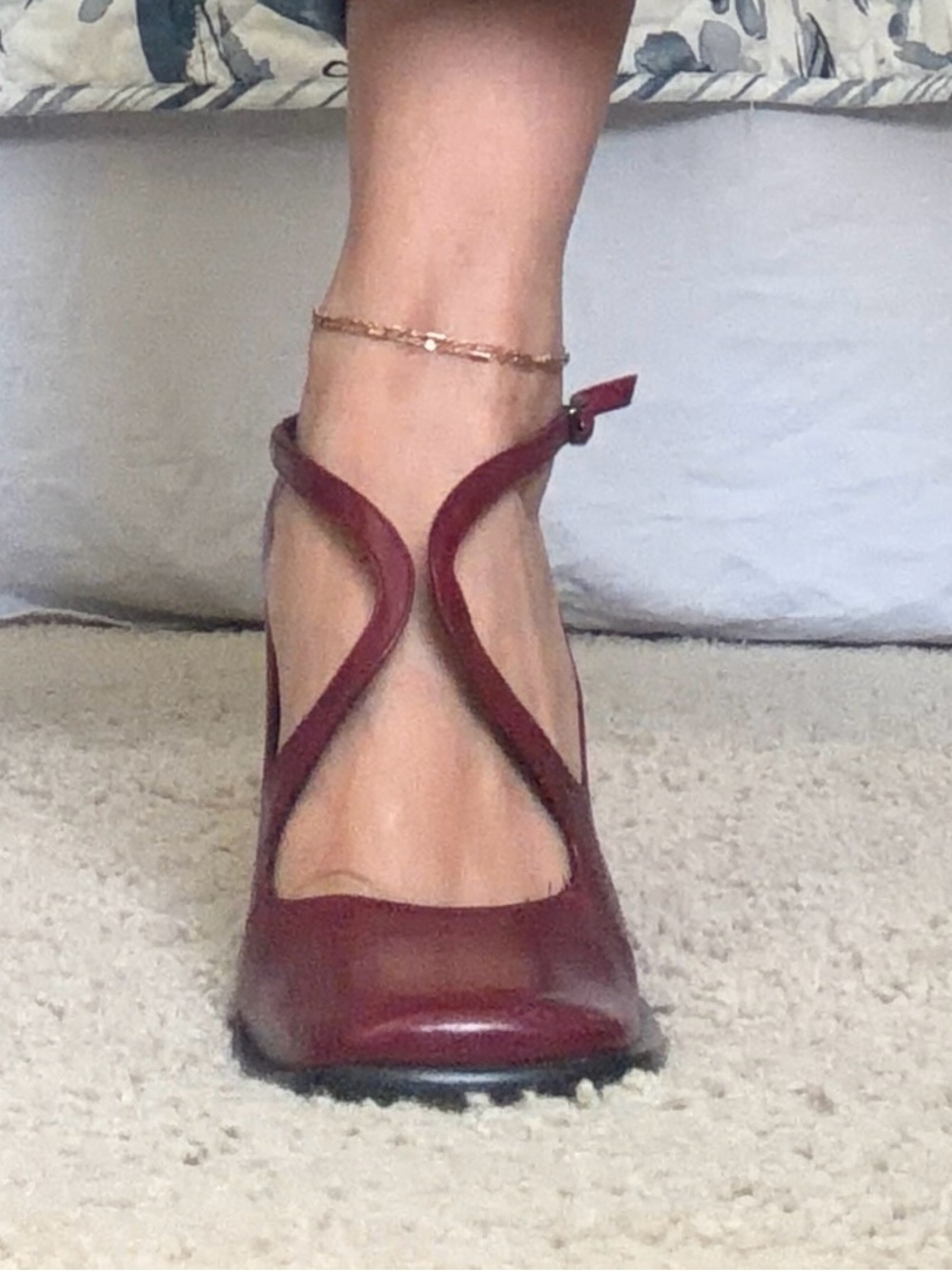 Via Spiga Red Leather Heels - Picture 3 of 8